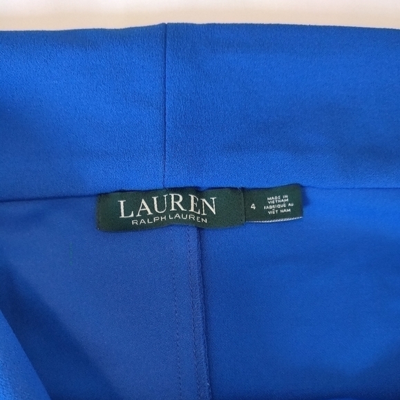✅ Ralph Lauren Cobalt Blue Off Shoulder Dress Size 4 - Picture 8 of 8